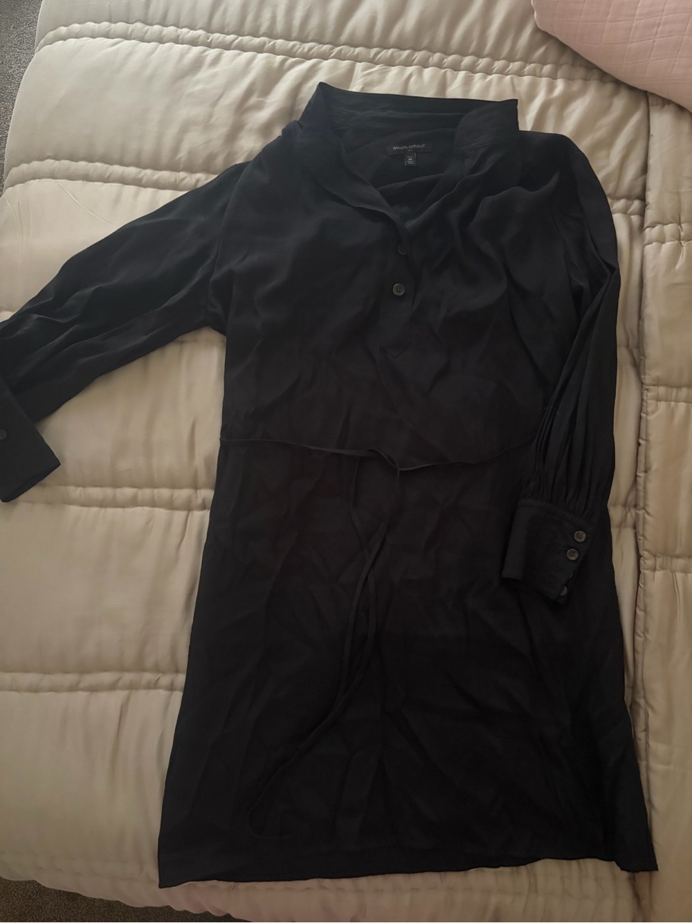 Black Women’s Long Sleeve Tunic Lined Dress